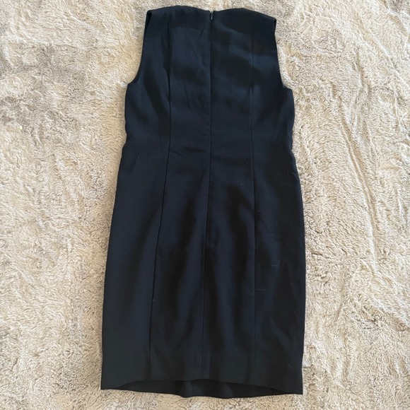 Akris Bergdorf Goodman Sleeveless V-Neck Dress Size US 8 Minimalist Formal $1990 - Picture 6 of 9